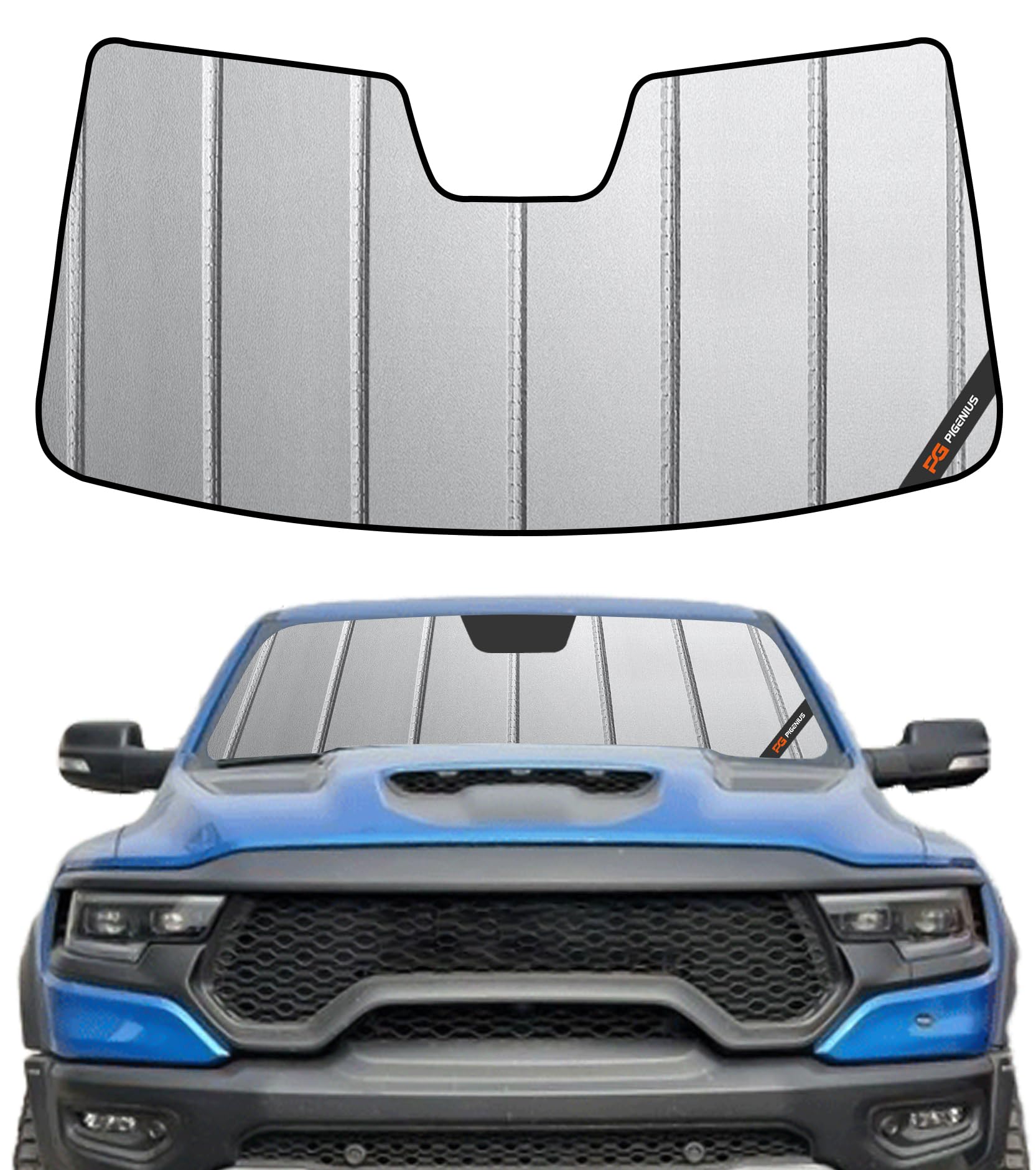 Amazon.com: Pigenius Windshield Sun Shade for Ram 1500 2019-2024